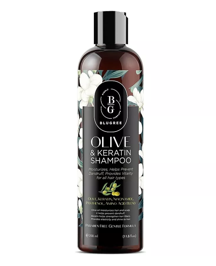 фото упаковки Blugree Шампунь с оливковым маслом и кератином