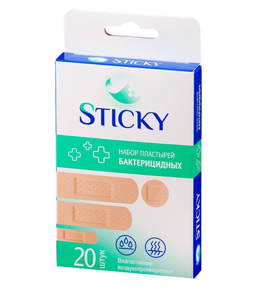 фото упаковки Sticky Пластырь бактерицидный влагостойкий