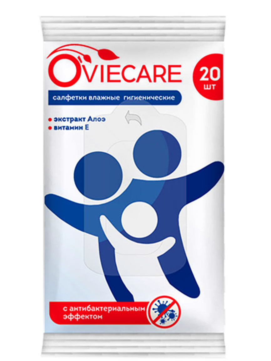 фото упаковки Oviecare Влажные гигиенические салфетки