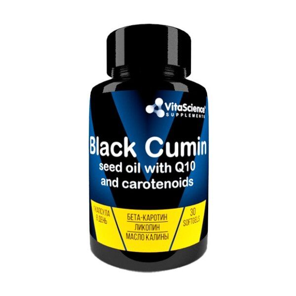 фото упаковки Vitascience Масло черного тмина с Q10 и каротиноидами