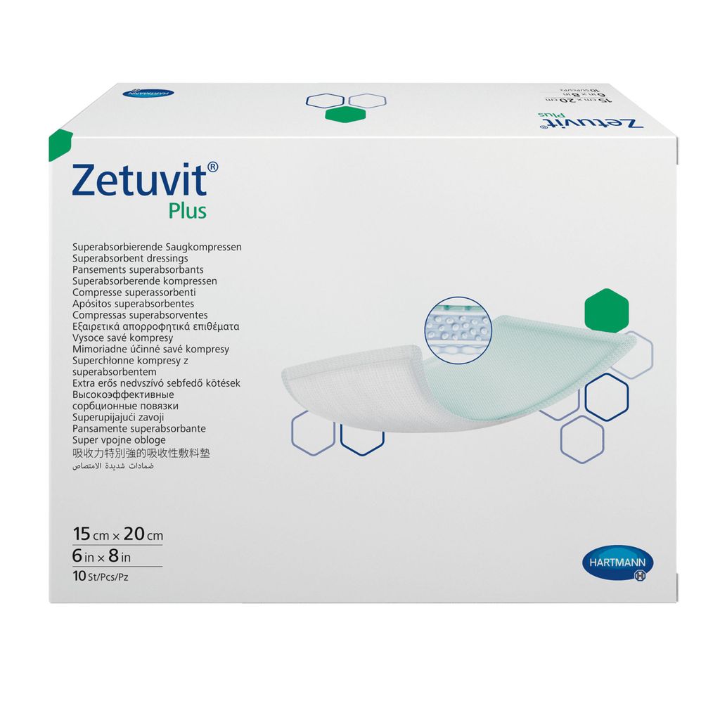 фото упаковки Zetuvit Plus Повязка суперабсорбирующая