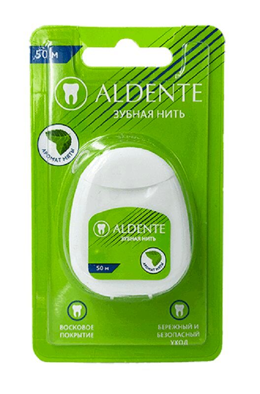 фото упаковки Aldente Зубная нить Мята