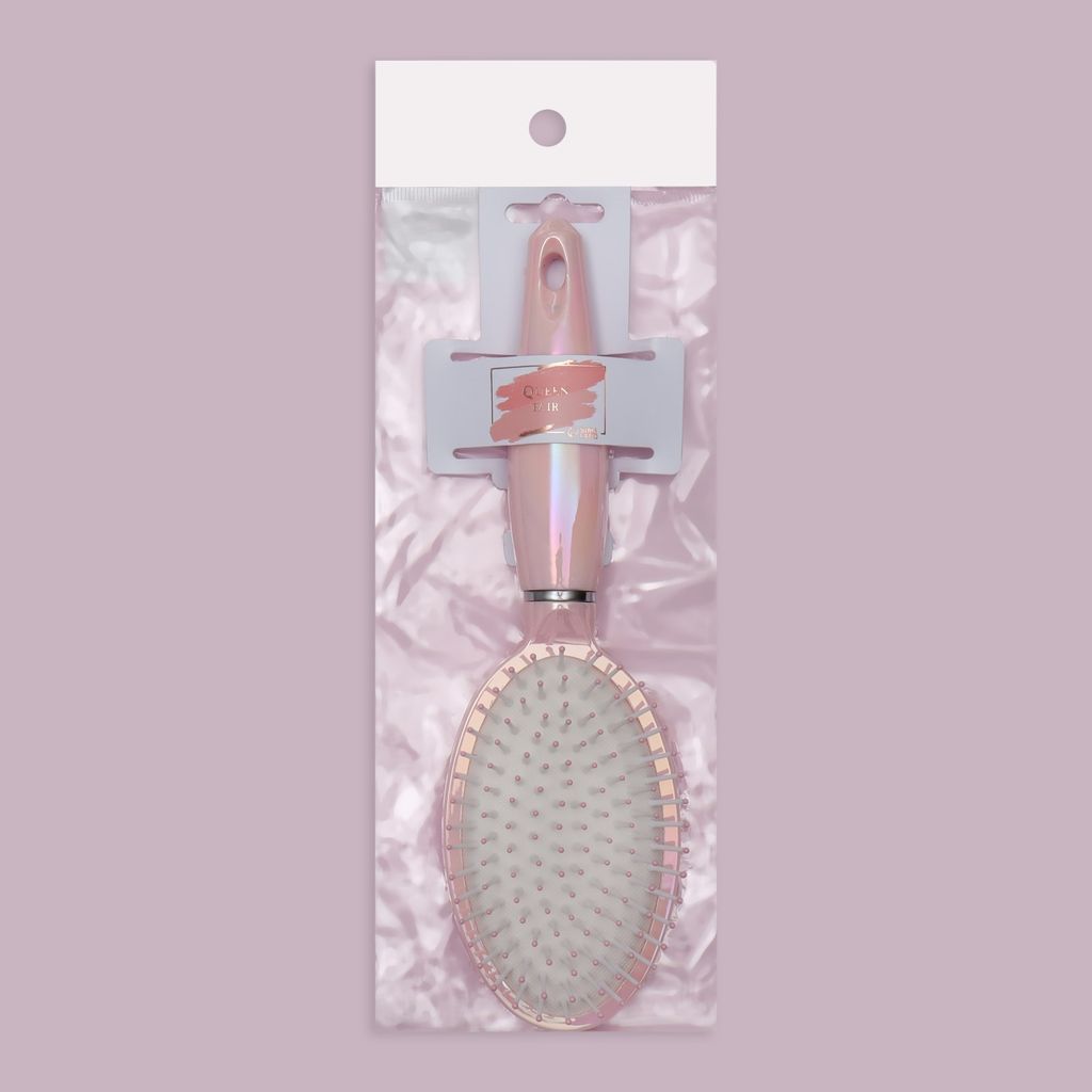 фото упаковки Queen fair расческа массажная розовая