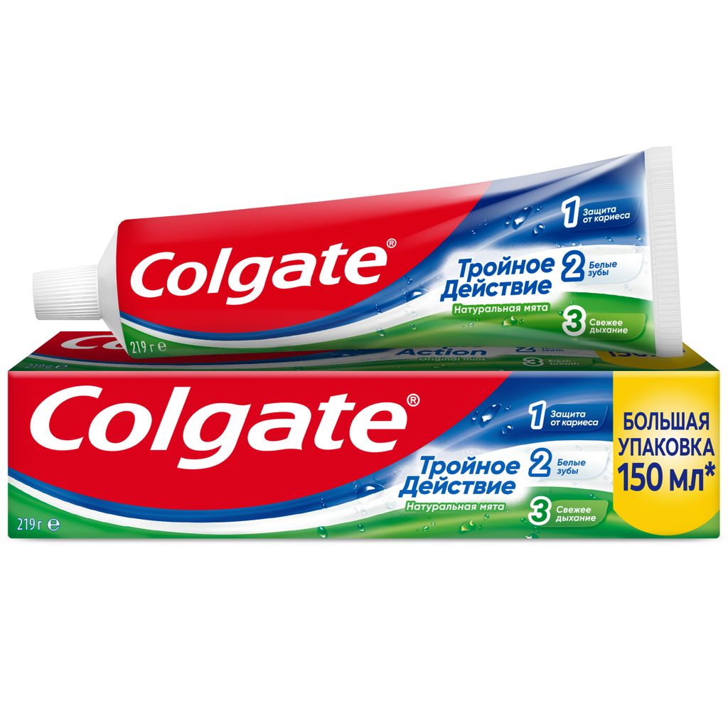 фото упаковки Colgate Тройное Действие зубная паста