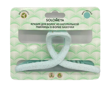 фото упаковки Solomeya Крабик для волос из натуральной пшеницы