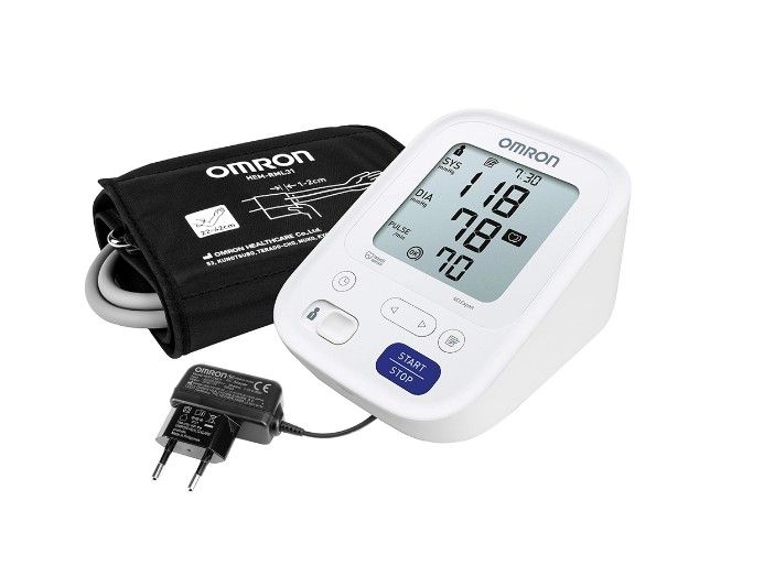 фото упаковки Тонометр автоматический OMRON М3 Expert, с адаптером и универсальной манжетой (22-42 см), 1 шт. фото упаковки Тонометр автоматический OMRON М3 Expert