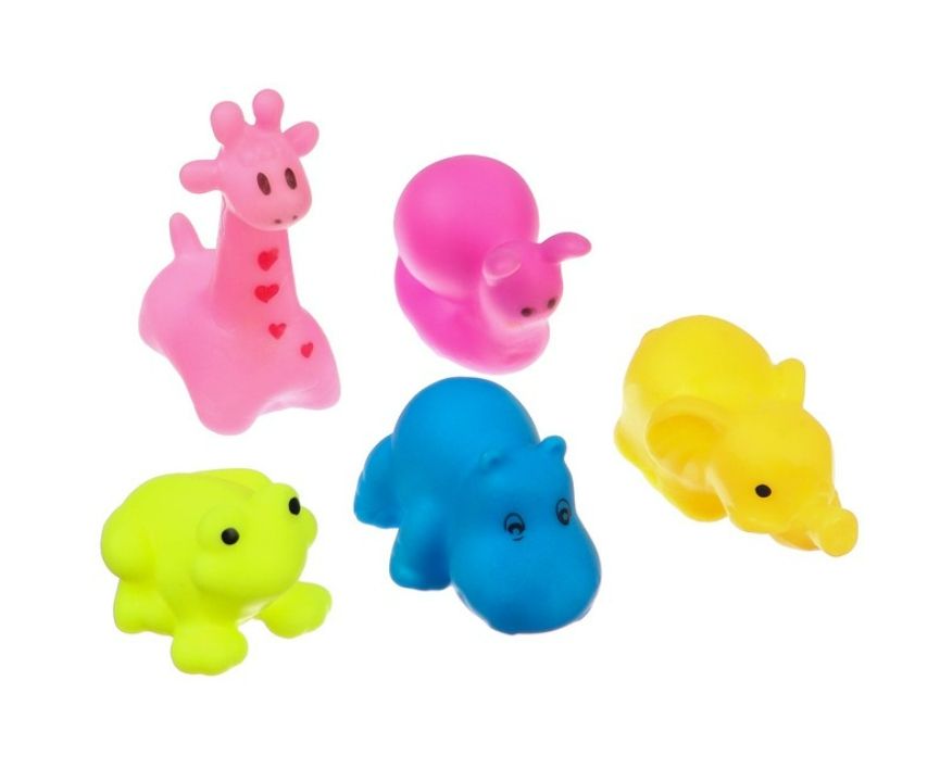 фото упаковки Крошка Я Набор резиновых игрушек для ванны Маленькие друзья
