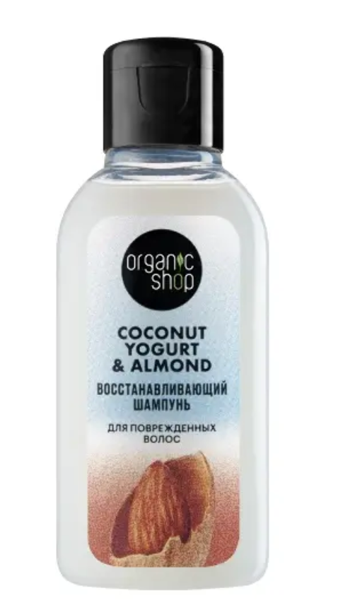 фото упаковки Organic Shop yogurt&almond Шампунь для поврежденных волос