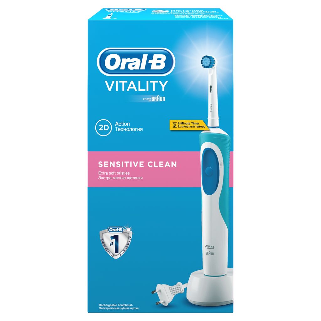 фото упаковки Oral-B Vitality Sensitive Clean Электрическая зубная щетка