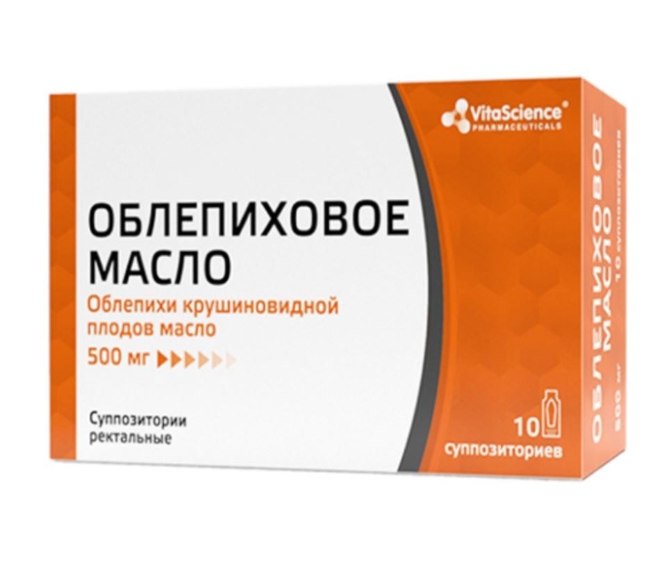 фото упаковки Vitascience Облепиховое масло (свечи)