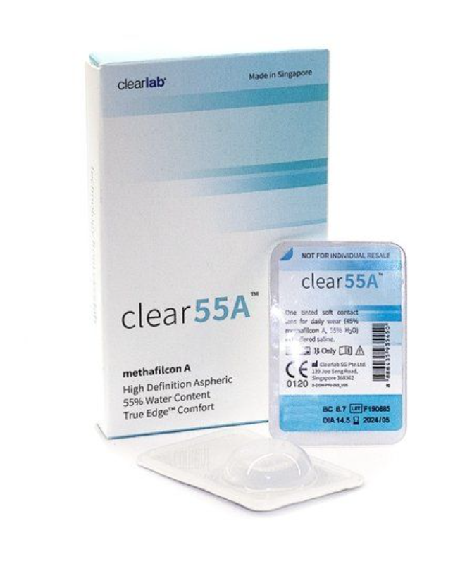 ClearLab Clear 55A Линзы контактные, BC=8.7 d=14.5, D(-11.50), 6 шт.