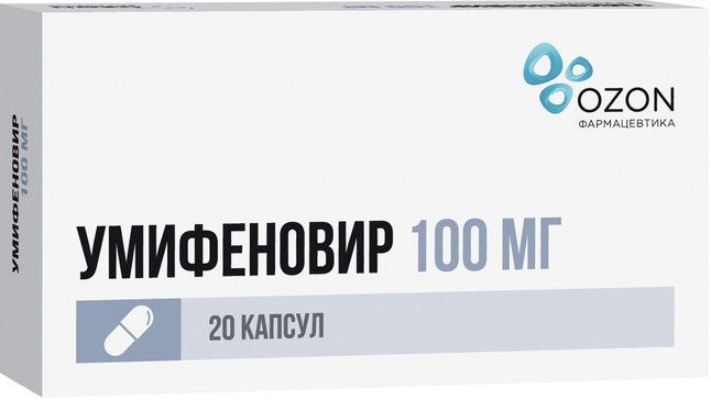 Умифеновир, 100 мг, капсулы, 20 шт. купить по цене от 355 руб в Казани, заказать с доставкой в аптеку, инструкция по применению, отзывы, аналоги, Озон