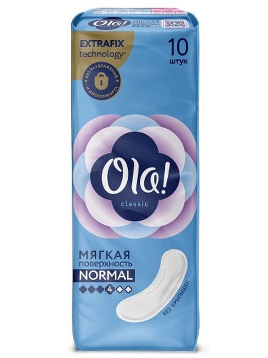 фото упаковки Ola! Classic Normal Прокладки Мягкая поверхность без крылышек