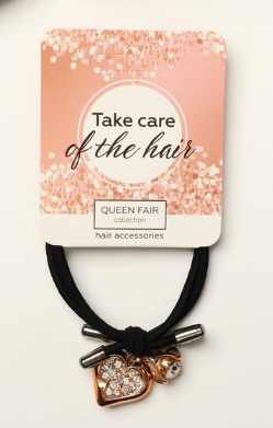 фото упаковки Queen fair резинка для волос альда сердце
