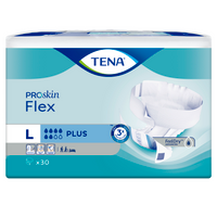 Подгузники для взрослых Tena Flex Plus, Large L (3), 83-120 см, 6 капель, 30 шт.