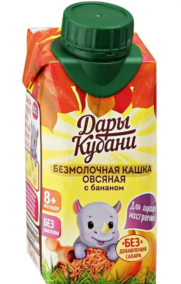 фото упаковки Дары Кубани Каша овсяная безмолочная с бананом