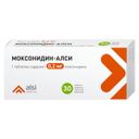 Моксонидин-Алси, 0,2 мг, таблетки, покрытые пленочной оболочкой, 30 шт.