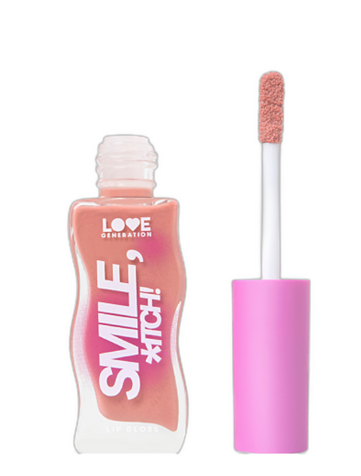 Love Generation Блеск для губ Lipgloss Smile *itch!, тон 07 прозрачный с мерцающими блестками, 10 мл, 1 шт.