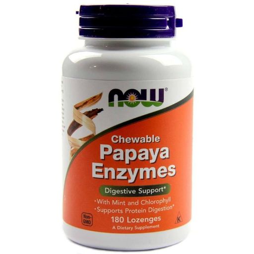Now Papaya Enzymes Папайи Ферменты, пастилки жевательные, 180 шт.