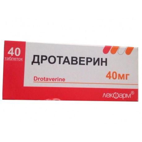 Дротаверин, 40 мг, таблетки, 40 шт.