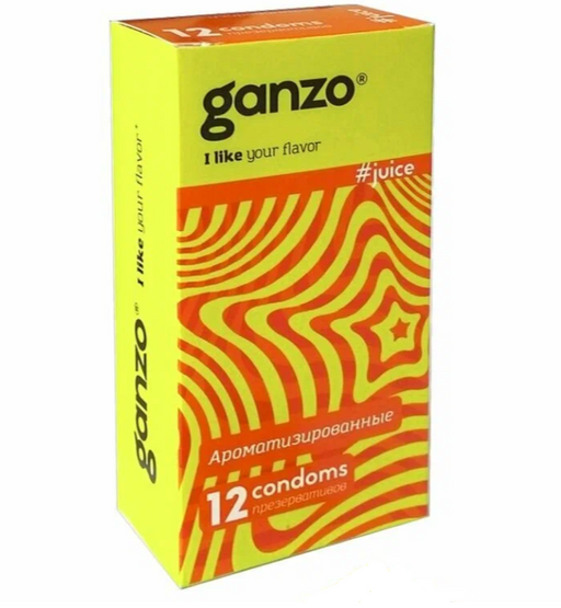 Ganzo Juice Презервативы ароматизированные, 12 шт.