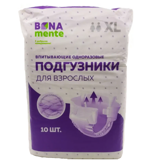 Bona Mente Подгузники для взрослых, XL, 10 шт.