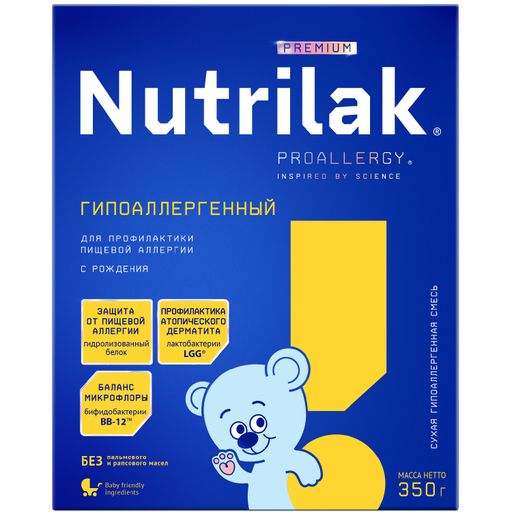 Nutrilak Premium Смесь молочная гипоаллергенная, смесь молочная сухая, 350 г, 1 шт.