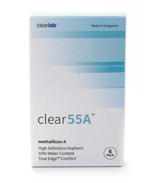ClearLab Clear 55A Линзы контактные, BC=8,7 d=14,5, D(-1.00), 6 шт.
