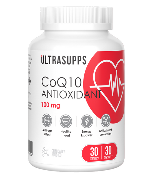 Ultrasupps Коэнзим Q10 Антиоксидант, капсулы мягкие, 30 шт.