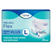 Подгузники для взрослых Tena Flex Plus, Large L (3), 83-120 см, 6 капель, 30 шт.