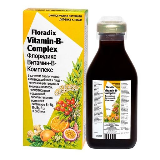 Salus Флорадикс Витамин-В-Комплекс, жидкость для приема внутрь, 250 мл, 1 шт.